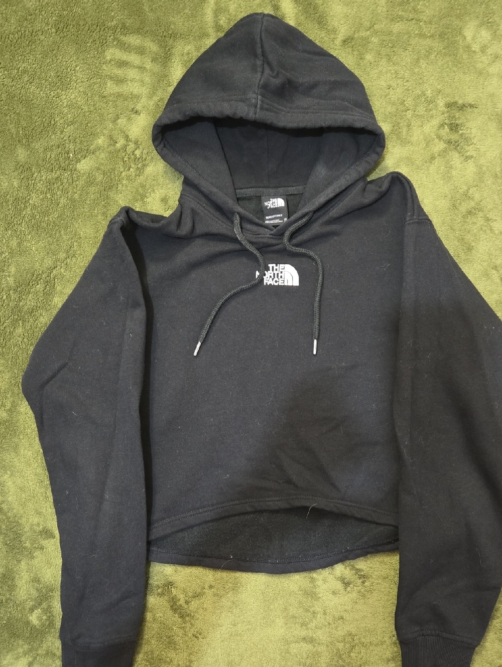 The North Face Black Cropped Pullover Hoodie Xas
